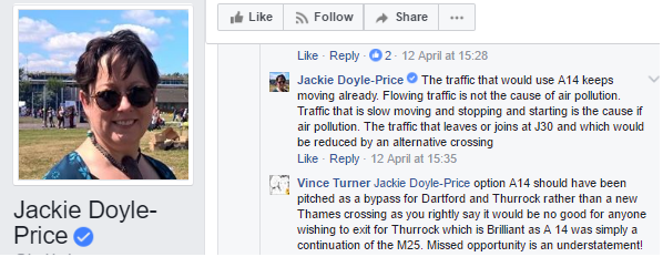 JDP on A14 pollution