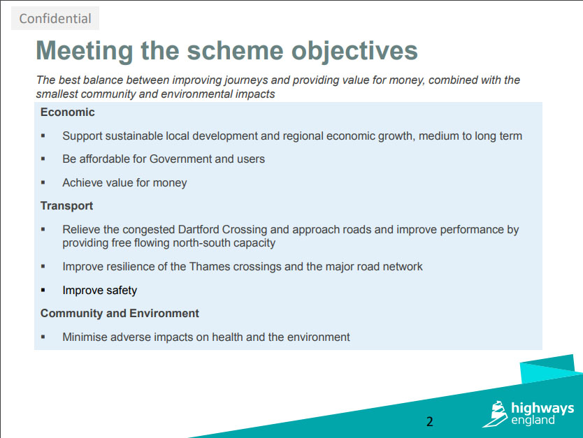 LTC TF Sept Meeting HE Presentation Page2. Highways England's latest considerations for design update