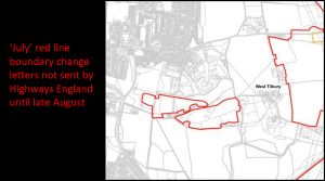 Highways England July letters not sent to residents til August