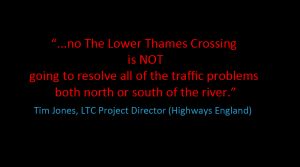 It won't solve Dartford Crossing issues