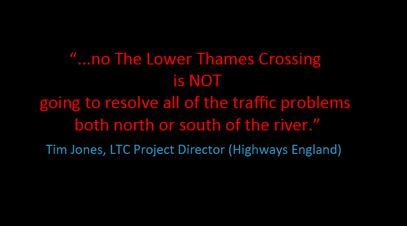 It won't solve Dartford Crossing issues