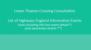 Highways England Statutory Consultation Public Information Events