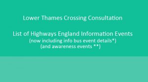 Highways England Statutory Consultation Public Information Events