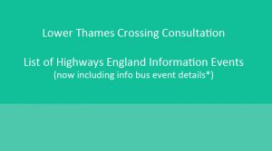 Highways England Statutory Consultation Public Information Events