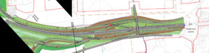 A13 Bottleneck - zoom in count the lanes