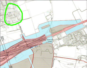 Highways England have sent more letters with errors. Some residents in the area circled in bright green were told they were now within the development boundary