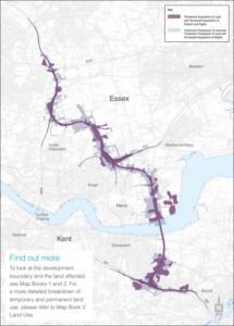 Proposed Lower Thames Crossing route (issued 29 Jan 2020)
