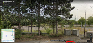 Old Lakeside Coach Park site Juy 2019 image from streetview on Google Maps
