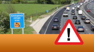 LTC Road Standard and Safety - a busy 'smart' motorway with an Emergency Refuge Area