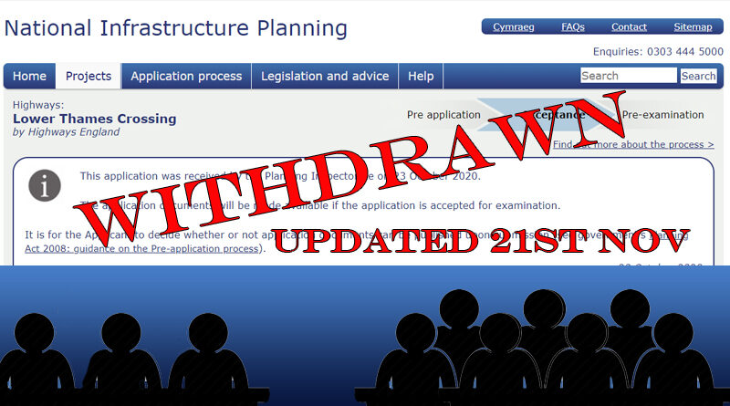 LTC DCO Application Withdrawn