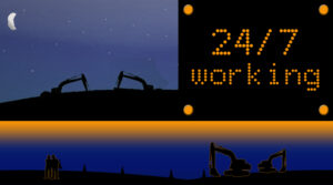 24/7 construction hours