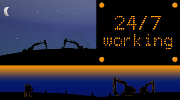 24/7 construction hours