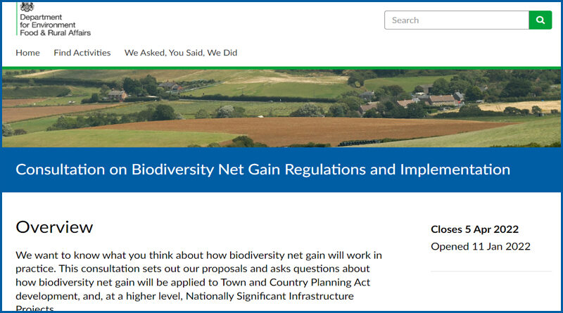 Biodiversity Net Gain Consultation