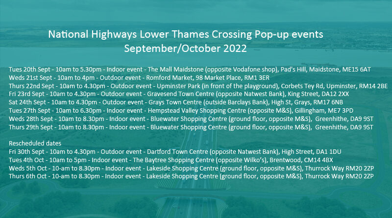 LTC Pop-up events September-October 2022