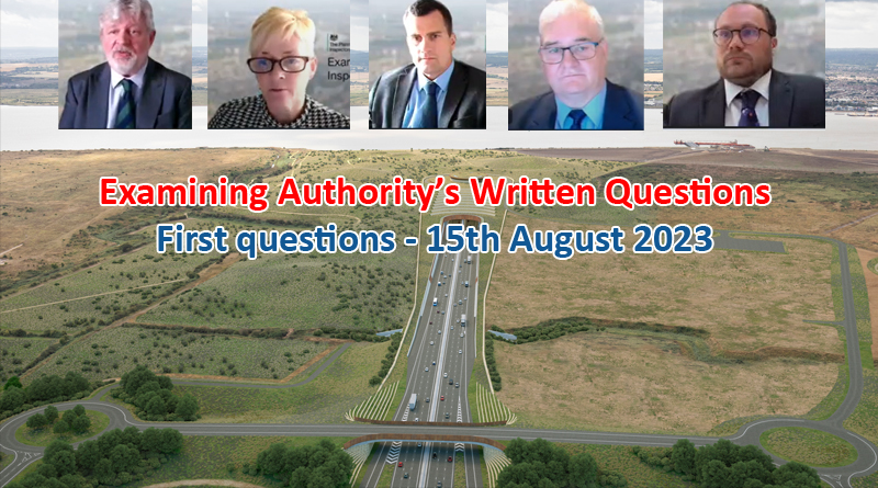 Examining Authority’s Written Questions