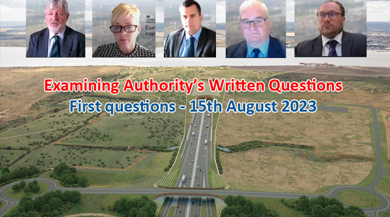 Examining Authority’s Written Questions