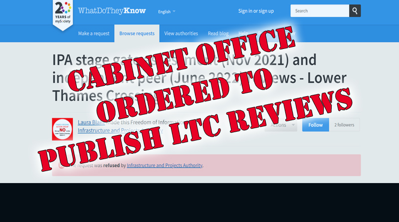 Cabinet Office ordered to publish LTC reviews